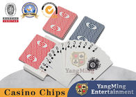 Customized Black Heart Casino Poker Cards Red And Blue Original
