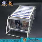 Full Transparent Thick Acrylic  Poker Card Box Of 8 Pairs Table Holder