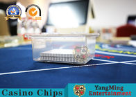 Fully Transparent Thick Acrylic Poker Card Box Casino Table Top