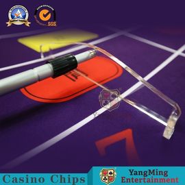 SGS Casino Game Accessories Custom Chips Rake Telescope Aluminum Adjust Casino Chips Playing Cards Shovel