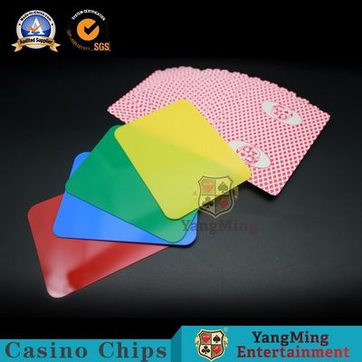Spot Color Waterproof Pvc Plastic Card Piece Poker Table 90x65mm