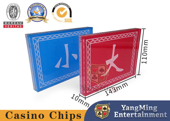 Casino Plastic Banker Card Baccarat Sic Bo Poker Dealer Button