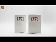 310g İthal Siyah Çekirdekli Poker Kartları Özel Casino Oyun Kartları Tasarlanabilir