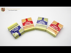 Kırmızı ve Mavi Renkli Poker İçin Donuk Lehçe% 100 Pvc Suya Dayanıklı Oyun Kartları