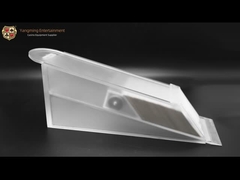 Üretici Tasarlanmış Yükseltilmiş 8 Güverte Buzlu Akrilik Poker Masası Kart Bayi Ayakkabısı