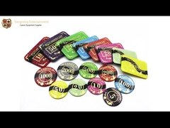 Baccarat Texas Poker Casino Chips Akrilik Kristal Yaldızlı Izgara Sahte Olmayan Poker Chips