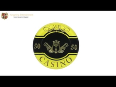 760 Parça Casino Poker Çip Seti Akrilik Kristal Plastik Damgalama Kişilik Desen