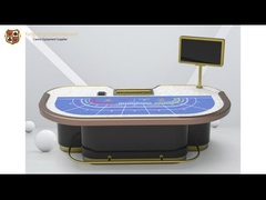 Özel Tasarım Standart Kumar Masası 7 Kişilik Metal Ayaklı Bakara Poker Masası