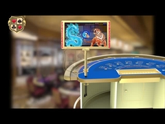 DY07Kalın 27 inç Çift Taraflı Monitör, Kumarhane Poker Oyunları için Işıklarla