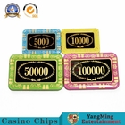 High Transparent Crystal Acrylic Poker Chips Spot Anti - Counterfeiting