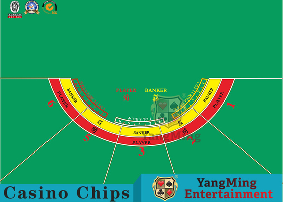 satın al 5 Oyuncu Bakara Texas Hold'Em Casino Masa Düzeni Özel Yarım Daire Çevrimiçi üretim