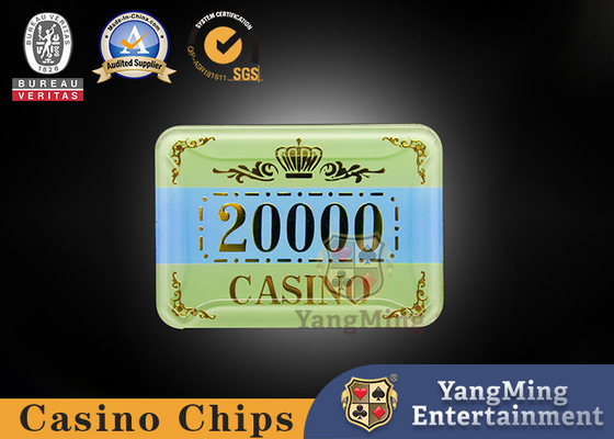 satın al Casino Bakara Masası Akrilik Kristal UV Sahte Olmayan Poker Fişleri Özelleştirilebilir Çevrimiçi üretim