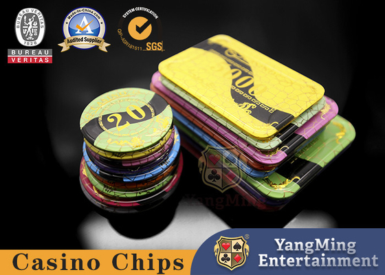 satın al 50mm Bakara Texas Casino Poker Chips Akrilik Kristal Yaldızlı Izgara Anti Sahte Çevrimiçi üretim