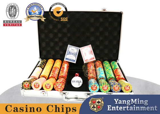 satın al Özelleştirilmiş 600 Adet Club Chips Texas Poker Masa Oyunu Chips Set Alüminyum Alaşımlı Kutu Çevrimiçi üretim