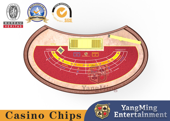 satın al Şanslı Altı Bakara Casino poker Masası Mini Altı Kişilik Oval Adım Poker Masası Özelleştirilmiş Renk Çevrimiçi üretim