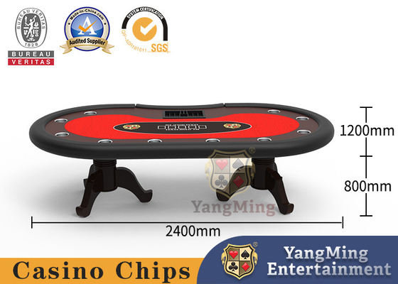 satın al Özelleştirilmiş Masif Ahşap Casino Poker Masası Kaplan Şekilli 8 Oyuncu Çevrimiçi üretim