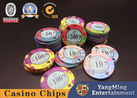 High Temp Heat Transfer Printing Casino Poker Chips For Texas Poker Competitions