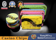 High Temperature Gilded Grid Poker Chips Design Casino Table Baccarat Acrylic Crystal Chips