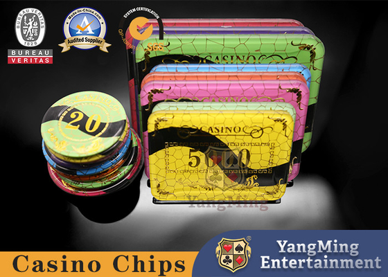 satın al Yüksek Sıcaklık Yaldızlı Izgara Poker Fişleri Tasarım Kumarhane Masası Bakara Akrilik Kristal Cipsler Çevrimiçi üretim