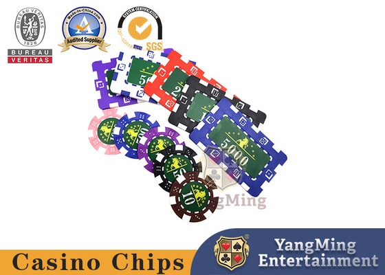 satın al 11.5g Abs Plastik 760 Parça Özel Poker Chips Kumarhane Masası İçin Sahteciliğe Karşı Set Çevrimiçi üretim