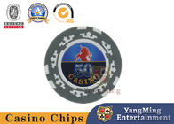 Baccarat Texas Casino Table Customized ABS Clay Poker Chip Set With Film Design And Customization