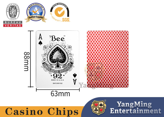 satın al Kırmızı ve Mavi Arı Geri Desen 310g Siyah Çekirdek Casino Poker Kartı Spot Renk Kutusu Ambalajı Çevrimiçi üretim
