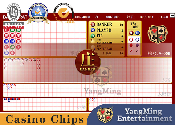 satın al Masa Üstünde Yüksek Çözünürlüklü Ekranlı Baccarat Poker Masası Elektronik Yazılım Sistemi Çevrimiçi üretim