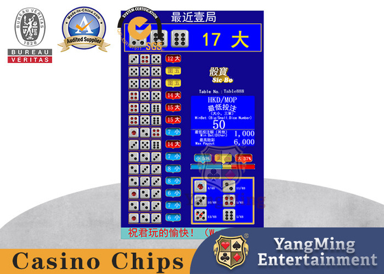 satın al Çince İngilizce Görüntülenen Evrensel Boyutlu Zar Hazine Bakara Kumar Sistemleri Casino Masası Yazılımı Çevrimiçi üretim