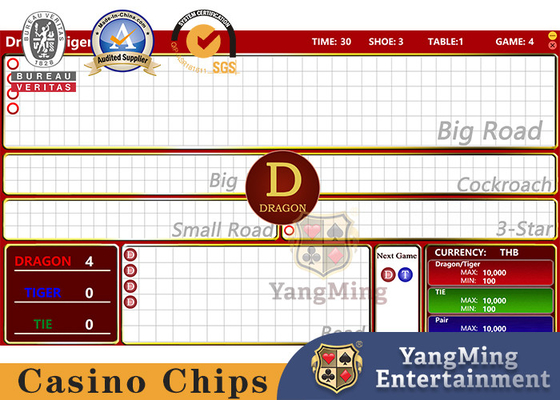 satın al Orijinal Kumar Dragon Tiger Elektronik İrsaliye Yazılımı Poker Masası Sistemi Çevrimiçi üretim