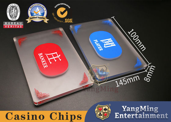satın al Akrilik Buzlu Kırmızı Ve Mavi Malikane Boşta Bahis Kartı Bakara Poker Casino Masası Çevrimiçi üretim