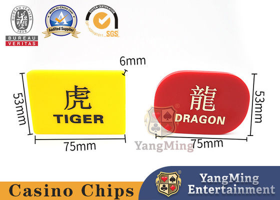 satın al 6mm Dragon Tiger Marker ABS Akrilik Oyma Dragon Tiger Poker Masa Oyunu Konumlandırma Kartı Çevrimiçi üretim