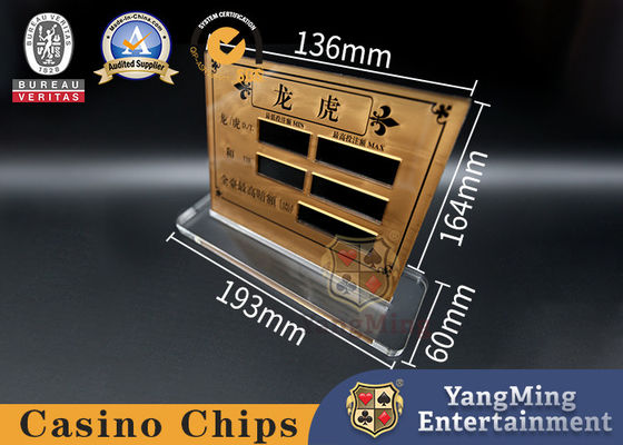 satın al Akrilik Serigrafi Casino Oyunu Aksesuarları Dragon Tiger Poker Oyun Masası Limit Bahis Burcu Çevrimiçi üretim