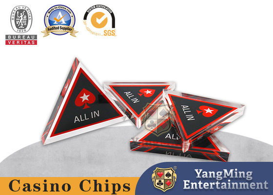 satın al Casino Texas Poker Oyun Masası Yerleşim Kartı Üçgen Akrilik ALL IN Full Bet Çevrimiçi üretim