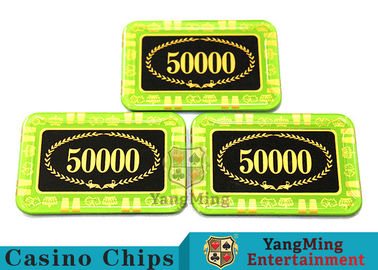 satın al Sahteciliğe Karşı Kristal Poker Cipsleri / Casino İçin Dikdörtgen Poker Cipsleri Çevrimiçi üretim
