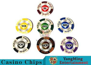 satın al Bir Shrink Rulo 25 adet 14 Gram Mat Sticker Özel Kil Poker Chips Çevrimiçi üretim