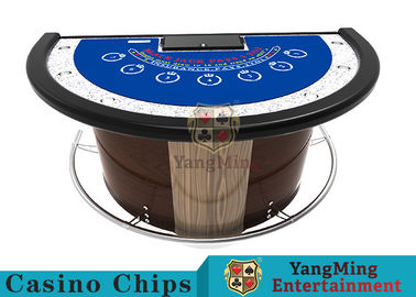 satın al Blackjack Kumar Oyunu için Paslanmaz Çelik Çamurluk Yarım Yuvarlak Poker Masası Çevrimiçi üretim