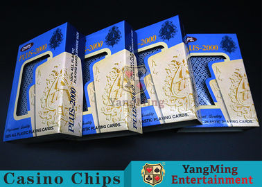 satın al Yüksek Verimli Suya Dayanıklı Kırmızı / Mavi Renkli Plastik Poker Oyun Kartları Çevrimiçi üretim
