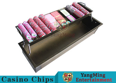 satın al 2 - Güvenlik Koruma Kilidi ile Katmanlı Bronz Metal Casino Chip Tepsi Kalın Katı Çevrimiçi üretim