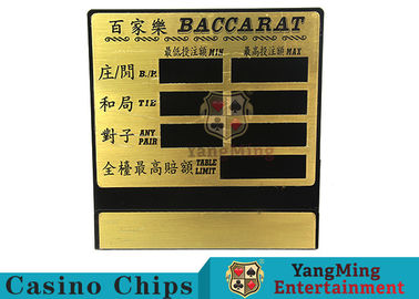 satın al Blackjack / Poker Casino Masa Adanmış Saf Bakır Masa Sınırı Işareti Çevrimiçi üretim