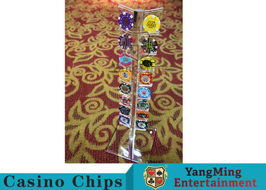 satın al Casino Akrilik Poker Chips Kutusu Yuvarlak 40 - 42mm Cips için Casino Cips Taşıyıcı Çevrimiçi üretim