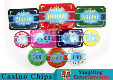 satın al Özel Akrilik Casino Poker Chip Seti, Numaralı Cipsli Yeni Stil Poker Seti Çevrimiçi üretim