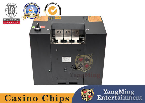 satın al Siyah Metal Çift Port Casino Oyun Kartı Otomatik Poker Atık Kağıt Yıkıcı Çevrimiçi üretim