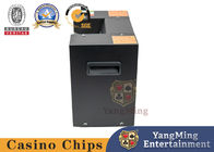 Black Metal Double Port Casino Playing Card Automatic Shredder For Poker Waste Paper