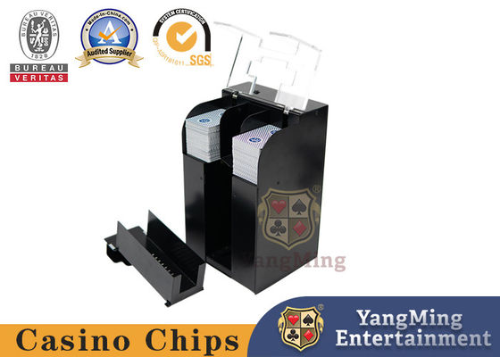 satın al Özel Elektrikli Siyah Kart Karıştırma Makinesi 8 Çiftli Texas Hold'Em Poker Kart Karıştırıcı Çevrimiçi üretim