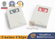 Pvc Plastic Casino Playing Cards Customized Two Color Elastic Black Heart Poker
