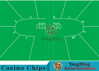 satın al % 100 Polyester Kumaşlı Texas Holdem Standart Casino Masa Düzeni Yeşil Çevrimiçi üretim