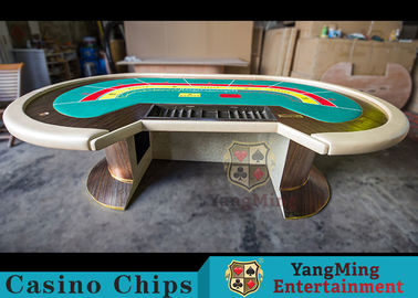 satın al Deri Küpeşte ile Su Geçirmez Casino Poker Masası / Profesyonel Poker Masası Çevrimiçi üretim
