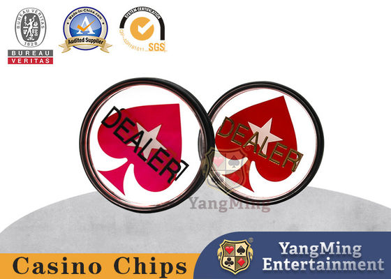 satın al Şeffaf Akrilik Konumlandırma Kart Satıcısı Marka Texas Hold'Em Kart Oyunu Yuvarlak Gravür Çevrimiçi üretim