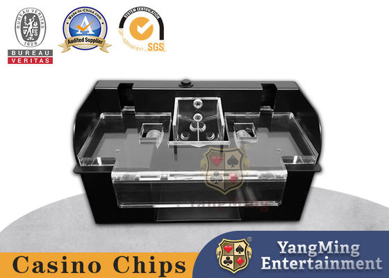 satın al Siyah Metal Demir Poker Shuffler 2 Set Otomatik Tasarım Texas Baccarat Poker Shuffler Çevrimiçi üretim