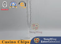 Macau Casino Vertical 16 Chip Holder Transparent Acrylic Design 40mm Round Poker Chips
